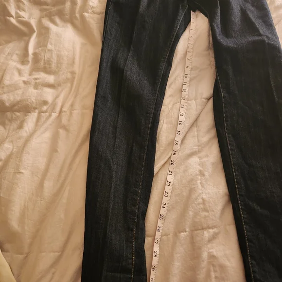 Denim/jeans very high waist stitched blue size 9 - Picture 10 of 10